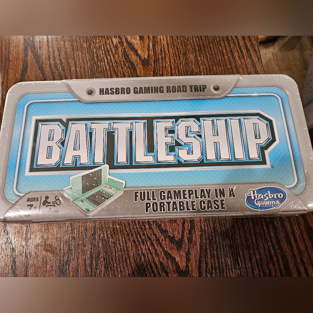 New Unopened Hasbro Gaming Road Trip Series BATTLESHIP - Portable Case (Bin10)